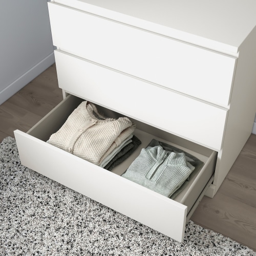 IKEA MALM Chest of 3 Drawers White Furniture Urban Sales